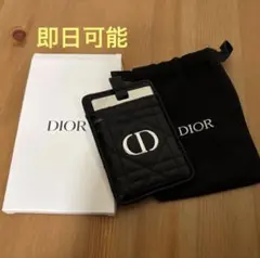 Dior ブラック レザー カードケース ノベルティ　カード型のミラー新品未使用