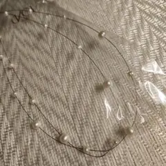 《新品未使用》淡水パール付きネックレス2連　未開封　＊別途まとめ売りしてます