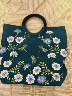 花柄刺繍バック
