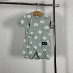 雲柄 ベビー ロンパース 50-60 キッズ 子供服 4039