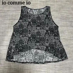 io comme io センソユニコ　ノースリーブ　カットソー　40　L　総柄