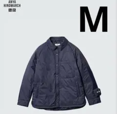 UNIQLO ANYAHINDMARCHパフテックシャツジャケット ネイビー　M