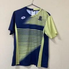 LOTTO サッカーシャツ 160サイズ ネイビー×イエローのサムネイル