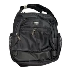 ショルダーバッグ ブラック 多収納 軽量 新品 メンズ レディース