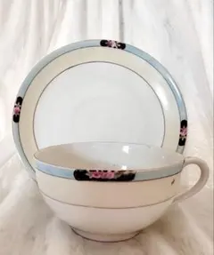 ⭐︎オールドノリタケ⭐︎小さなお花とブルーラインのカップ＆ソーサー
