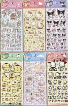 韓国公式☆サンリオ☆5sizeステッカー☆5サイズステッカー☆6枚セット