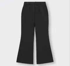 ストレッチフレアパンツブーツカット　ストレッチパンツ　黒　スラックス　ユニクロ