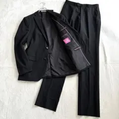 PINK PANTHER スーツ Y7 黒 XL セットアップ 総裏 ウール