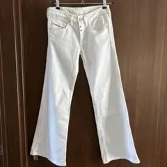 DIESEL レディース　白　ブーツカットデニム　26インチ