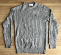 ジョンヘンリー ケーブルニット セーター Mサイズ グレー