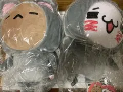 愛しすぎて大好きすぎる　クッション座布　ぬいぐるみ　5点セット　まとめ売り 新品 受注生産 愛しすぎて大好きすぎる にゃんことくま もちもち