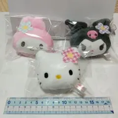 【新品未使用】ハローキティ・マイメロディ・クロミ　ぬいぐるみ3体セット