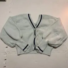 CHICO Vラインショート丈2wayニットカーディガン