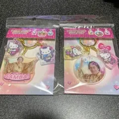 ハローキティ マツケンサンバ 3連アクリルキーホルダー　2個セット　新品未使用