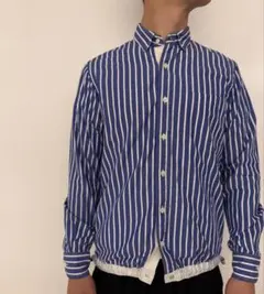 sacai サカイ ストライプシャツブルゾン　サイズ1のサムネイル