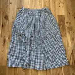 UNIQLO チェック柄 フレアロングスカート L