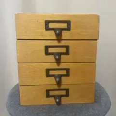 4段木製小物収納ボックス