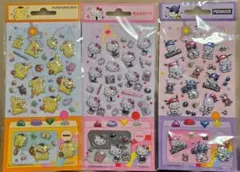 サンリオ　ぷくぷく キラキラシール　3枚