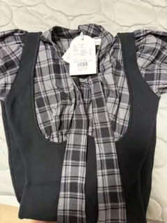 Darich リボンニットワンピース 未使用品F_L タグ付き