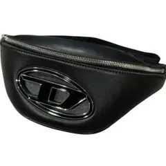 ディーゼル　DIESEL ボディバッグ　【黒】 Dロゴ　デカロゴ