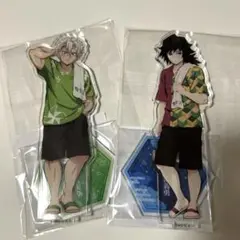 鬼滅の刃　極楽湯　ラクスパ　不死川実弥　冨岡義勇　アクスタ　アクリルスタンド