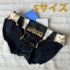 SSサイズ メンズ 競泳水着 アリーナ arena 競パン フルダルUV 黒金