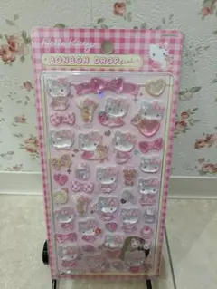 正規品　ボンボンドロップシール第2弾　ハローキティ　ピンク