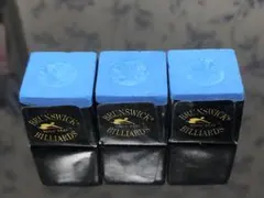 ビリヤードチョーク　ブランズウィック（3個セット）ケース1個付き