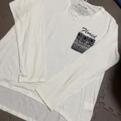 ポケット付き長袖Tシャツ L