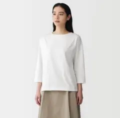 無印良品 七分袖 Tシャツ ホワイトのサムネイル