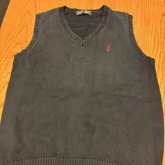 EAST BOY ネイビーVネックベスト