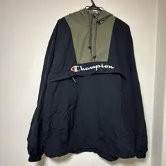 Champion ナイロンジャケット X-LARGE ネイビー/オリーブ