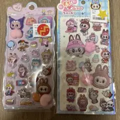 LABUBU もちプニューステッカー　2点セット