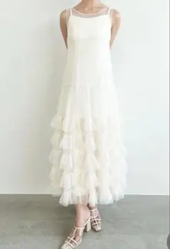 ココディール　チュールレイヤードワンピースのサムネイル
