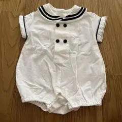 Cottoli Crew セーラー襟ロンパース 70cm