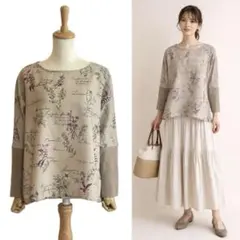 BEARDSLEY フロント刺繍ニット（フレンチスリーブ）美品 - メルカリ
