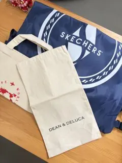 SKECHERS ナップサック、DEAN & DELUCA袋、他　3点まとめて
