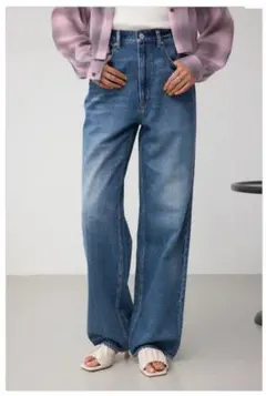 アズールバイマウジー アズール ワイドデニム デニム DENIM M