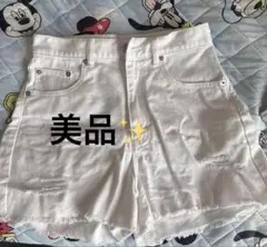 WEGO デニム　ショートパンツ　ホワイト　M