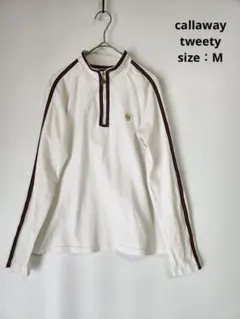 callaway × tweety  長袖シャツ　ゴルフウェア　ハーフジップ