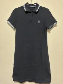 FRED PERRY ネイビー ポロワンピース 半袖 - メルカリ