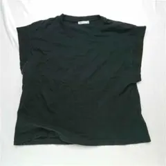?ザラ ZARA クルーネックTシャツ ブラック系 レディースL