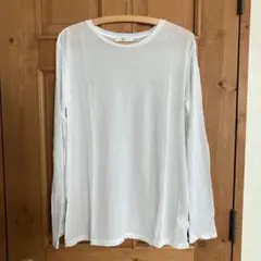 JOURNAL STANDARD クルーネックシアーロングTシャツ ホワイト