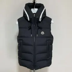 極美品 希少 モンクレール TOLONNE ダウンベスト サイズ1 国内正規 黒