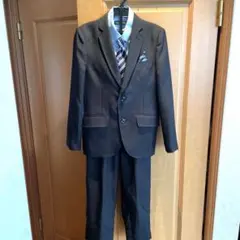 150 Catherine Cottage 黒ストライプスーツ　5点セット