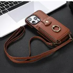 iPhone15plus ケース　ブラウン　新品未使用