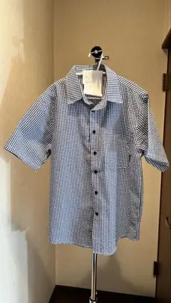 Knowledge 半袖シャツ ギンガムチェック