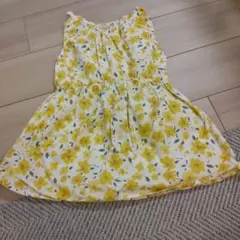 futafuta 花柄ノースリーブワンピース 110