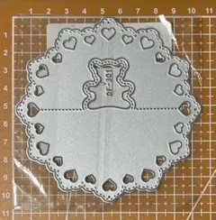 円形トッパー ハートくま [308]