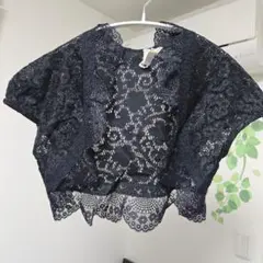 クリーニング済★ストロベリーフィールズ★ラメ レースボレロ★のサムネイル